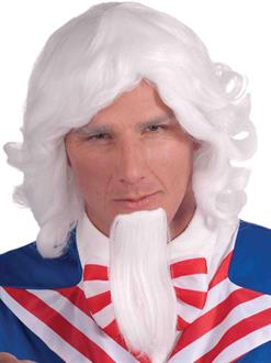 Uncle Sam Wig And Beard Set