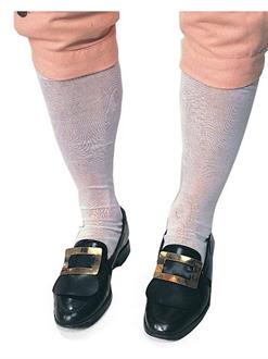 Mens White Colonial Hose