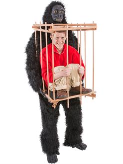 Gorilla And Cage Mens Costume