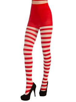 Adult Christmas Striped Tights