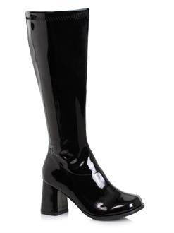 Women's 3 inch Wide Width Black GoGo Boot