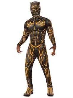 Marvel: Black Panther Movie Mens Deluxe Erik Killmonger Battle Suit Costume