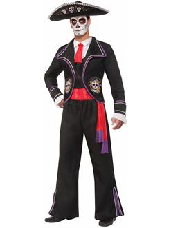 Mens Day Of Dead Macabre Costume