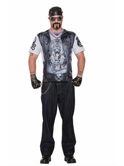 Mens Sublimation Biker Guy Shirt
