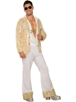 Mens 70'S White Sequin Pants