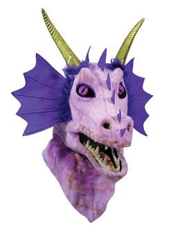Moving Jaw Purple Dragon Mask