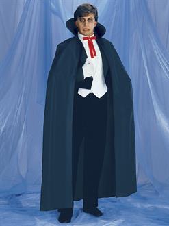 Full Length Black Fabric Adult Cape