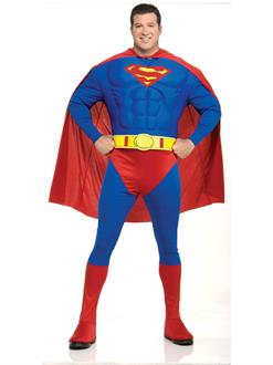 Deluxe Muscle Chest Superman Plus Size Costume