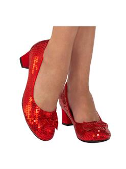 Red Sequin Adult Pump