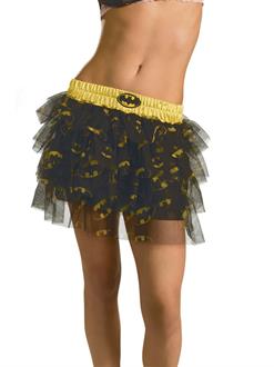 Womens Sexy Batgirl Sequin Skirt Costume