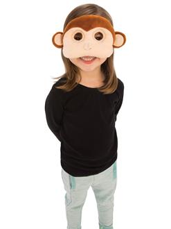 Plush Monkey Eye Mask