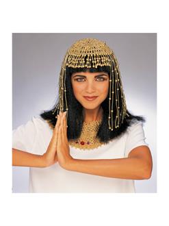 Gold Mesh Cleopatra Headpiece