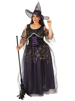 Curvy Midnight Witch Costume