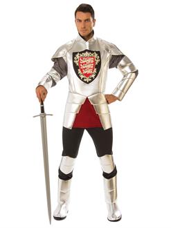 Mens Silver Knight Costume