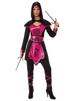 Womens Pink Ninja Warrior Costume