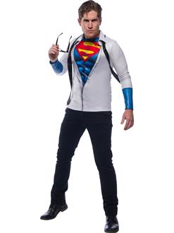Mens Photo Real Superman Costume Top