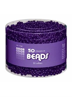 Purple Bead Necklaces-Multipack