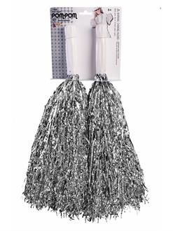 Silver Pom-Pom Set