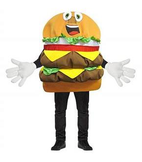 Cheeseburger Mascot Costume