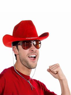 Deluxe Red Cowboy Hat
