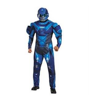 Blue Spartan Muscle Adult Costume