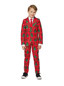 Suitmeister Christmas Trees Boy's Suit and Tie Set