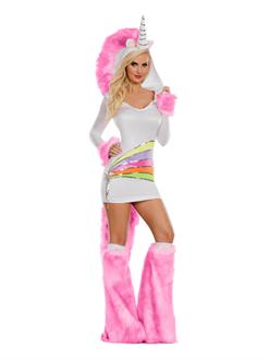 Sexy Rainbow Unicorn Costume