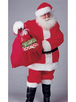 Regal Plush Adult Santa Suit with Wig & Beard