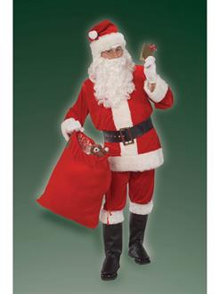 Adult Men's Velour Santa Suit Costume