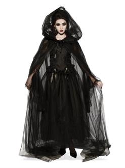 Black Hooded Cape