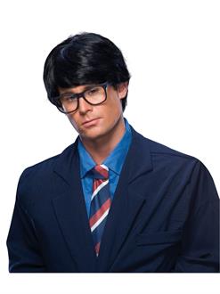 Mens Black Character Wig