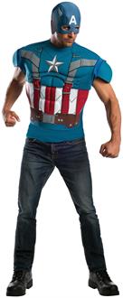 Men's Captain America Muscle Chest T-shirt