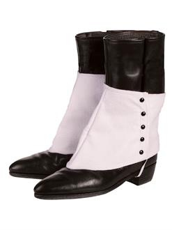 Gangster Spats with Black Buttons