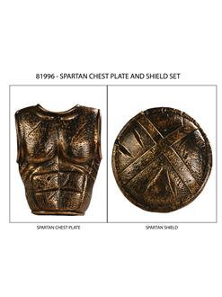 Spartan Chest Plate and Shield Set