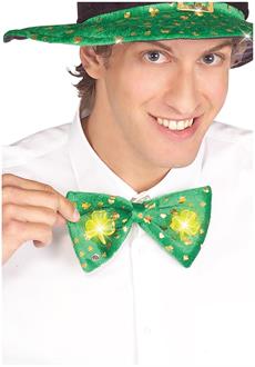 Light Up St Pats Shamrock Tie