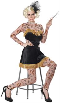 Womens The Amazing Tatooed Lady Costume