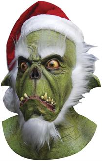Evil Green Santa Mask