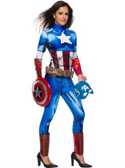Marvel Universe Captain America Costume Womens