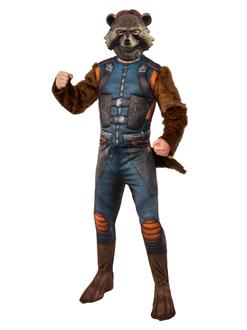 Mens Avengers: Endgame Rocket Raccoon Deluxe Costu Costume