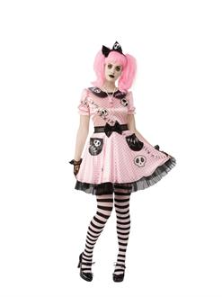 Pink Skelly Adult Costume