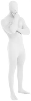 Adult Second Skin Costume - White Costume