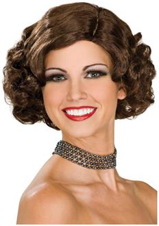 Brown Flapper Wig