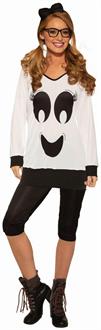 Ghostie Girl - Shirt, Leggings & Bow Costume