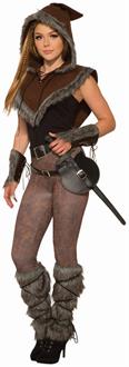 Viking - Fur Trim Hooded Capelet