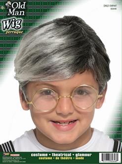 Child Old Man Wig