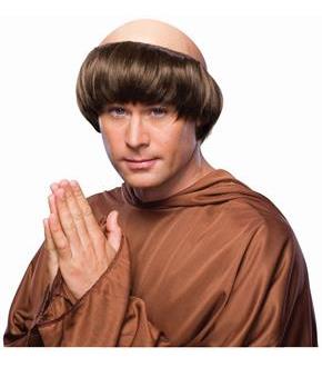 Monk Wig-Dark Brown
