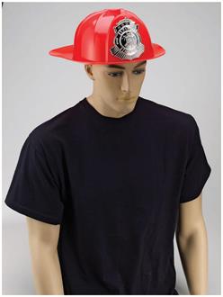 Deluxe Fireman'S Helmet-Red