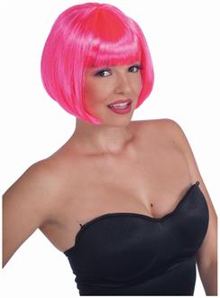 Wig-Neon Bob-Pink