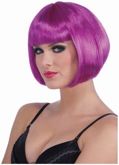 Wig-Neon Bob-Purple