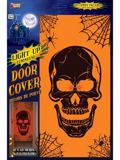 Light Up Door Cover-Skull